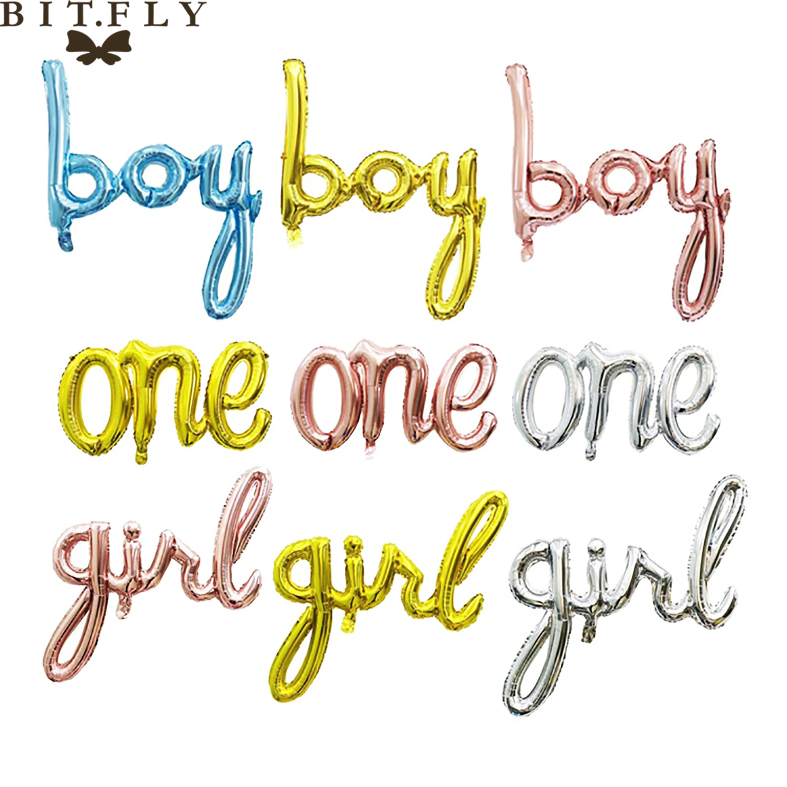 Воздушный шар из фольги цвета розового золота для вечеринки в честь первого дня