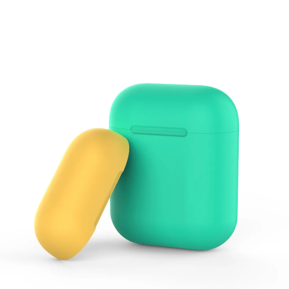 Duotone чехол для наушников для AirPods силиконовый защитный чехол для Apple AirPods чехол для зарядки противоударный защитный чехол
