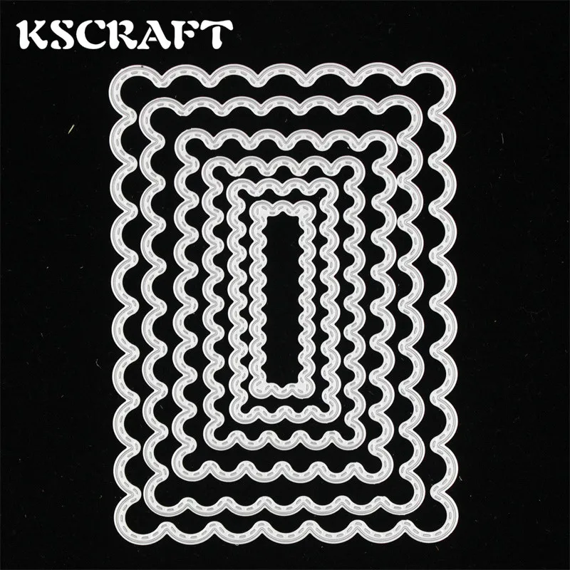 

KSCRAFT рамки металлические штампы трафареты для «сделай сам» Скрапбукинг/фотоальбом декоративное тиснение DIY Изготовление Бумажных открыток