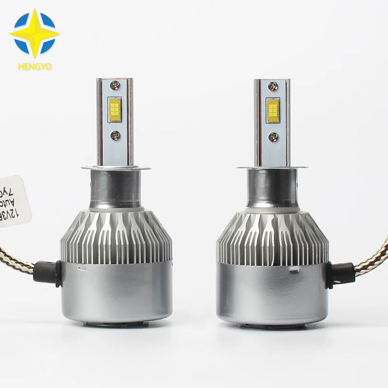 Автомобильный светодиодный фонарь H3 3800Lm 36W Противотуманные фары H1 DC 9V ~ 36V 6000K