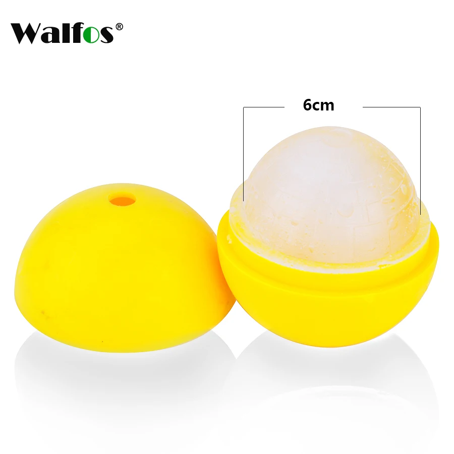 2 шт. силиконовые шарики WALFOS для виски 6 см|ball mold|ice mouldfood grade |