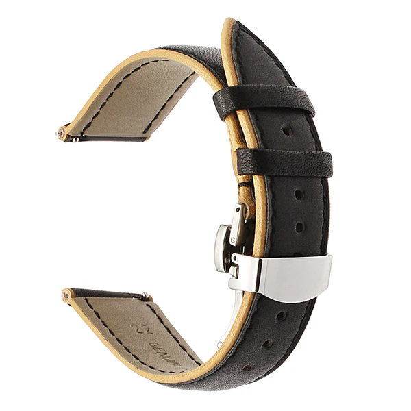 Франция натуральная кожа ремешок для часов двойной цвет для Asus ZenWatch 1 2 для мужчин LG G Watch Urbane векторный быстросъемный ремешок на запястье
