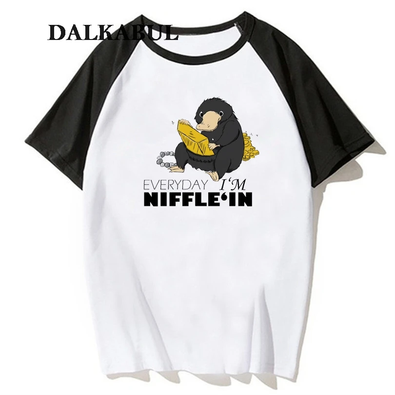 Фильм Фантастические твари футболка Niffler с короткими рукавами рисунком животных