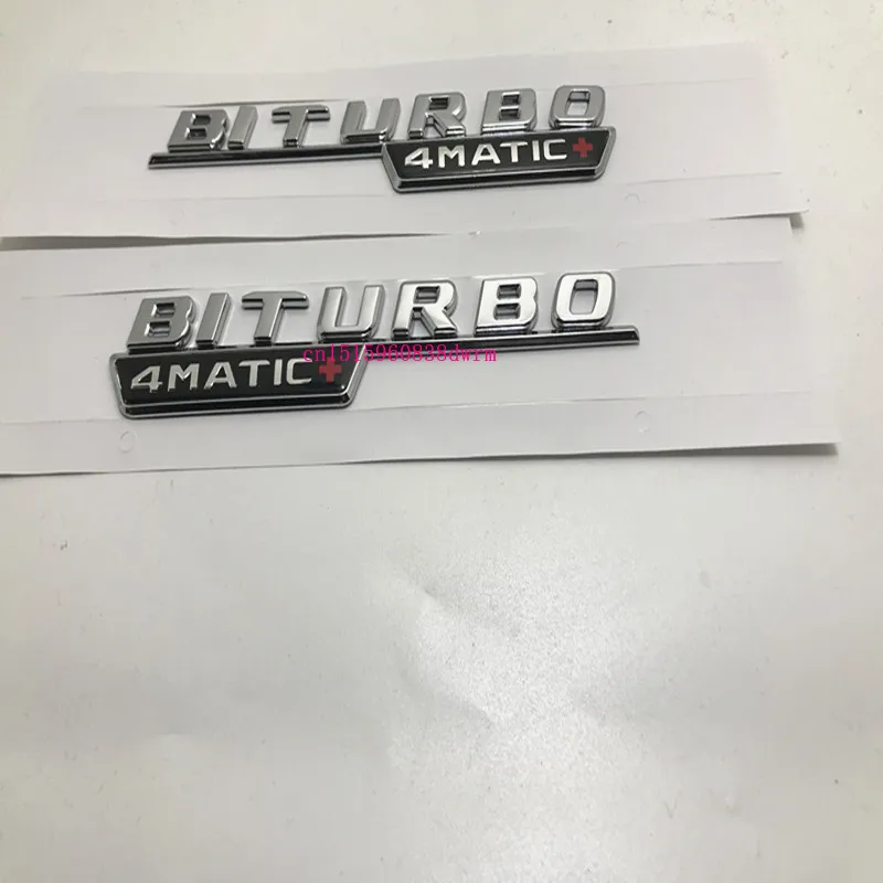 3D ABS черный красный BITURBO 4matic + Turbo эмблема на крыло логотип Стайлинг автомобиля