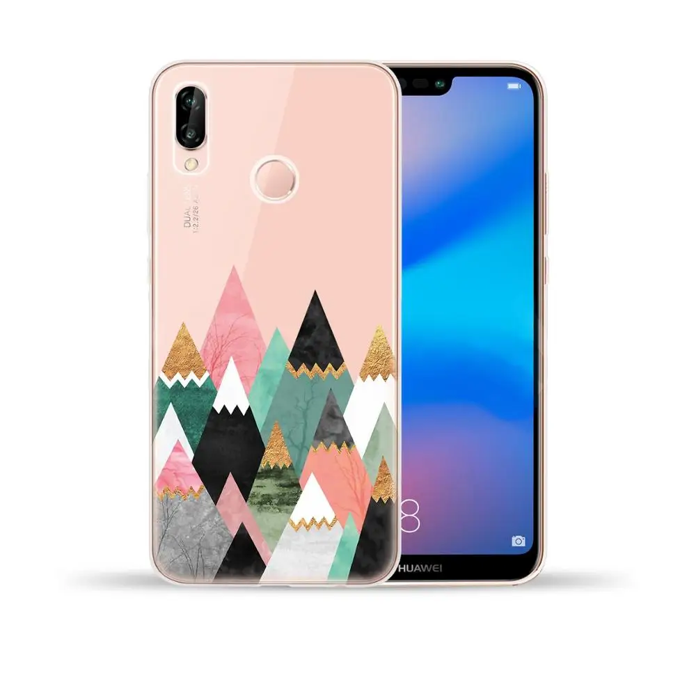 Мягкий чехол из ТПУ с изображением мороженого для Huawei P8 P9 P10 P20 P30 Lite Pro Y5 II Y6 Y3 Y7 Y9 2017