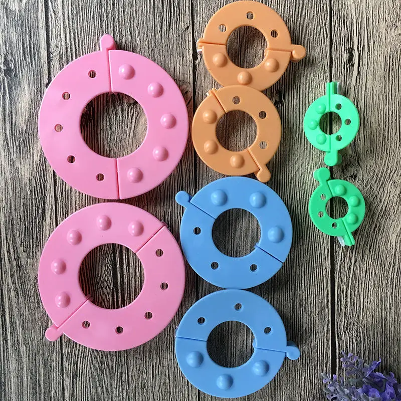 4sizes 4 разных размера s 2 шт./размер Круглый Помпон ручной работы Вязание DIY помпон инструменты подходит для шапки шарф повязка на голову украшения - Цвет: 4sizes