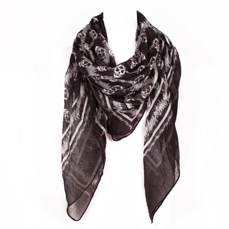 Оптовая цена в евро череп Alien дизайн многофункциональный шарф для женщин шеи