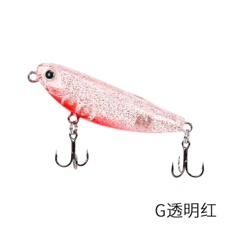 DW62-G TSURINOYA для рыбалки приманки DW62 50 мм 5g искусственная приманка жесткая наживка Топ воды плавающие, мини платья-карандаш на завязках - Цвет: DW62-G