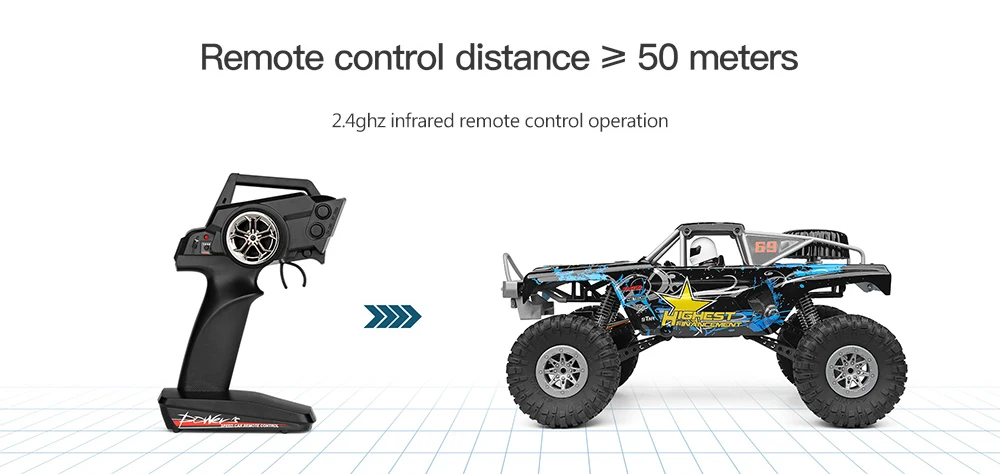 WLtoys 104310 Радиоуправляемая машина 2,4G 1/10 4WD тип привода двойной мост гусеничный Радиоуправляемый автомобиль 40 Minis использование с передатчиком зарядное устройство игрушки для детей