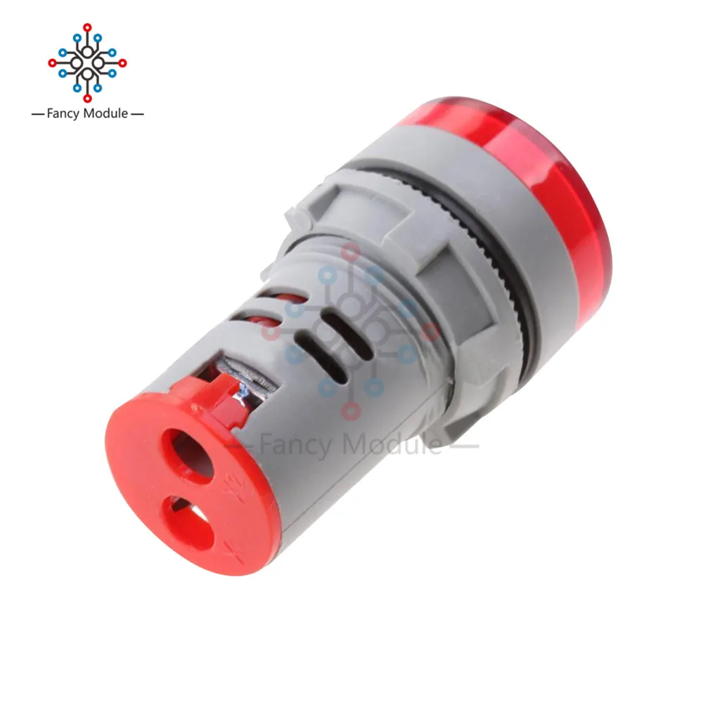 Diymore 22 мм AC60-500V светодиодный вольтметр измеритель напряжения индикатор пилотный светильник DIY красный зеленый оранжевый