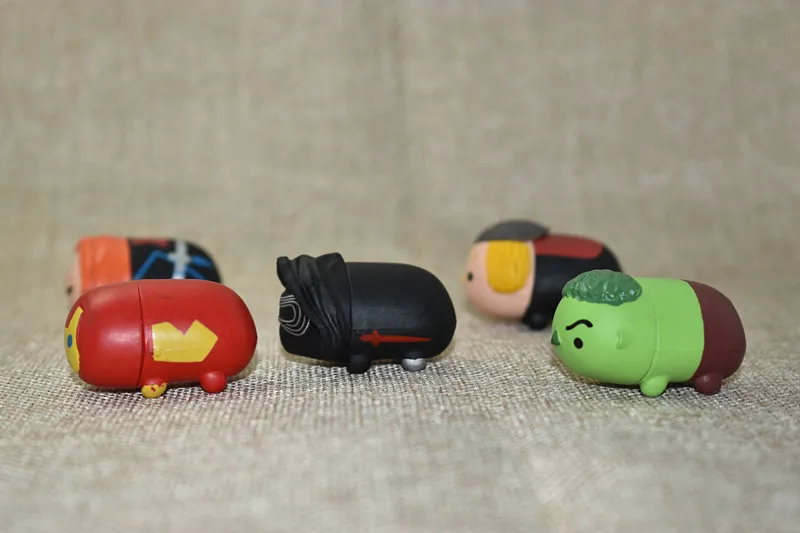 10 шт./лот мини игрушки Tsum Marvel Captain America tsum экшн фигурка милый эльф кукла игрушка для