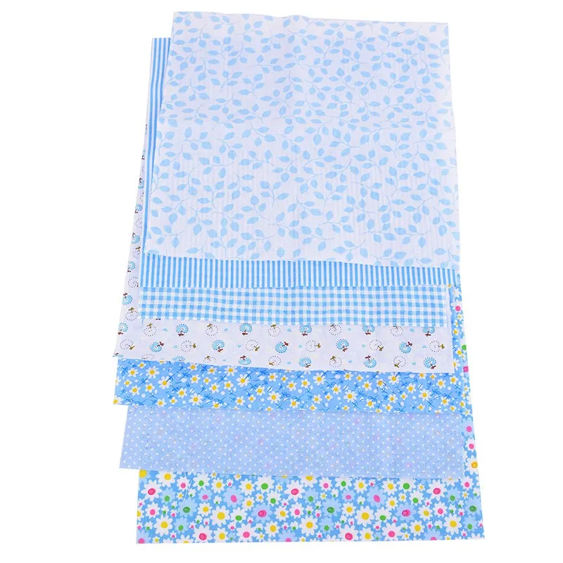 7PCs A Urijk 6/7/8 шт. 25x25 см, украшенное цветочным принтом ткань для Сывороточного Белка рукоделие швейная Материал хлопчатобумажной ткани Скрапбукинг куклы сделай сам - Цвет: 7PCs A