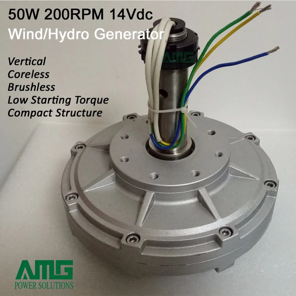 Ветряная Турбина постоянный магнит генератор переменного тока без сердечника 50