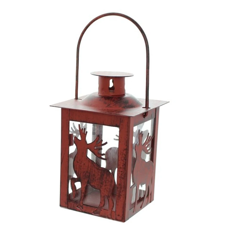 Christmas Decoration Candles Typhoon Lanterns Trees Deer And Elk Decorations Red | Дом и сад