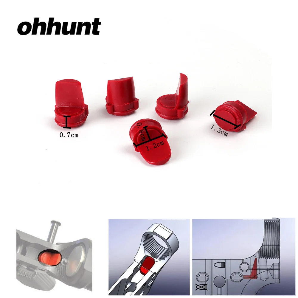 Тактический приемник ohhunt Accu Wedge 5 шт. буфер черного красного желтого цвета для
