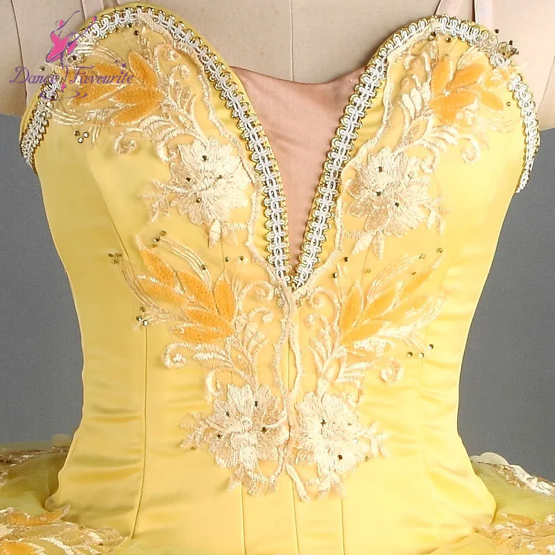 

2017 New Arrival GIrl & Women Professional Ballet Costume Tutu Ballerina Ballet Tutu Yellow Pancake dance tutu