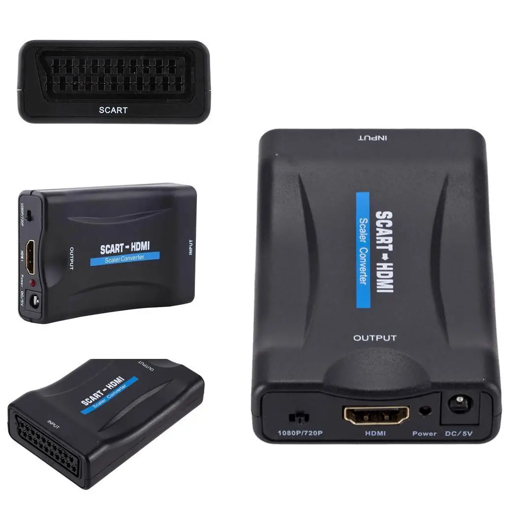 SCART до 1080P преобразователь аудиосигнала HDMI usb кабель с USB 60g HDTV 5 ~ 95% RH (без