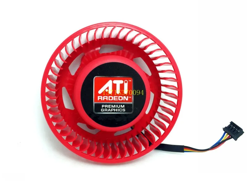 Бесплатная доставка вентилятор для графической карты ATI worm gear BASA0725R2U HD 5850 6870 6950