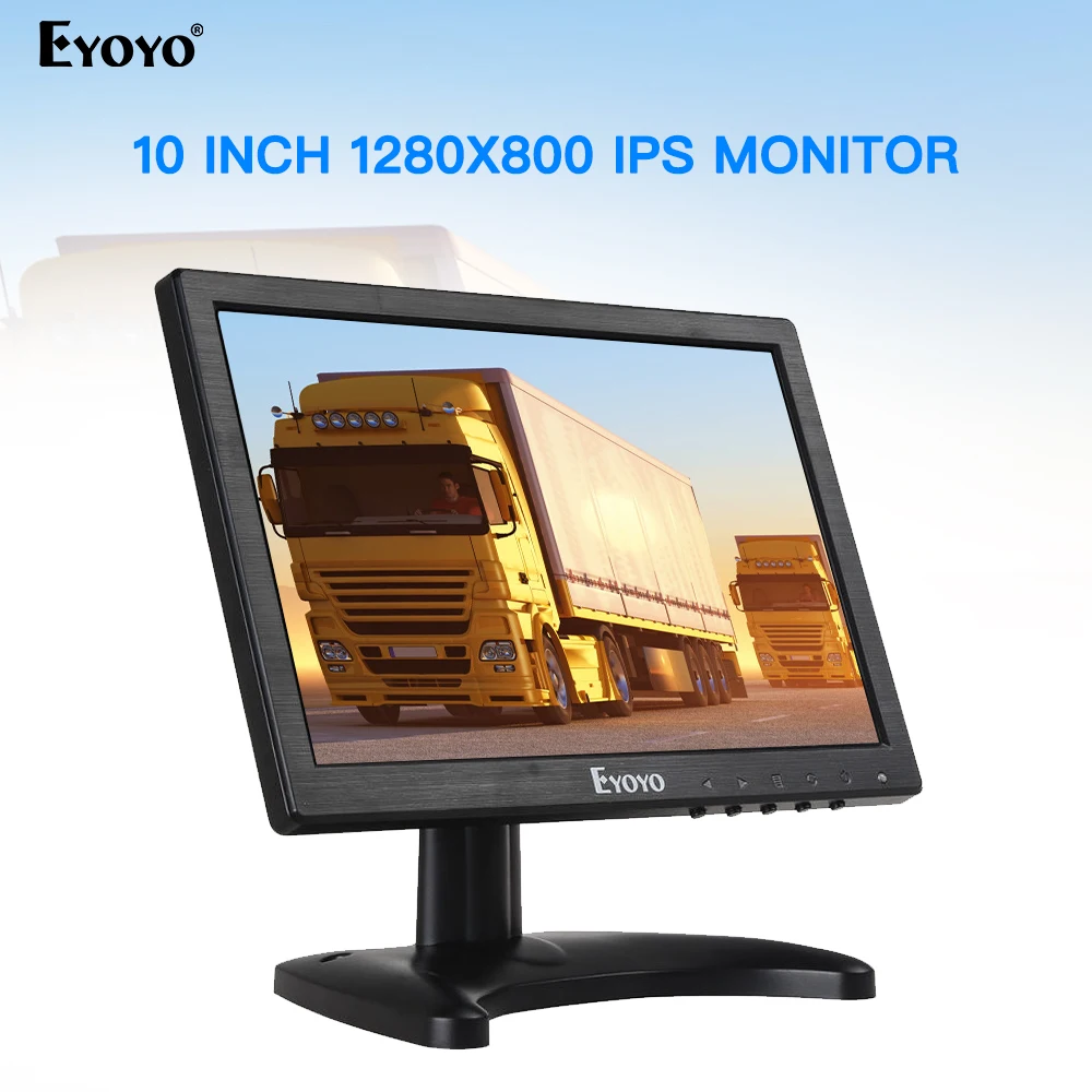 Eyoyo C711 10 дюймов монитор HDMI ips lcd 1280x800 разрешение Поддержка VGA BNC AV вход для ПК ТВ