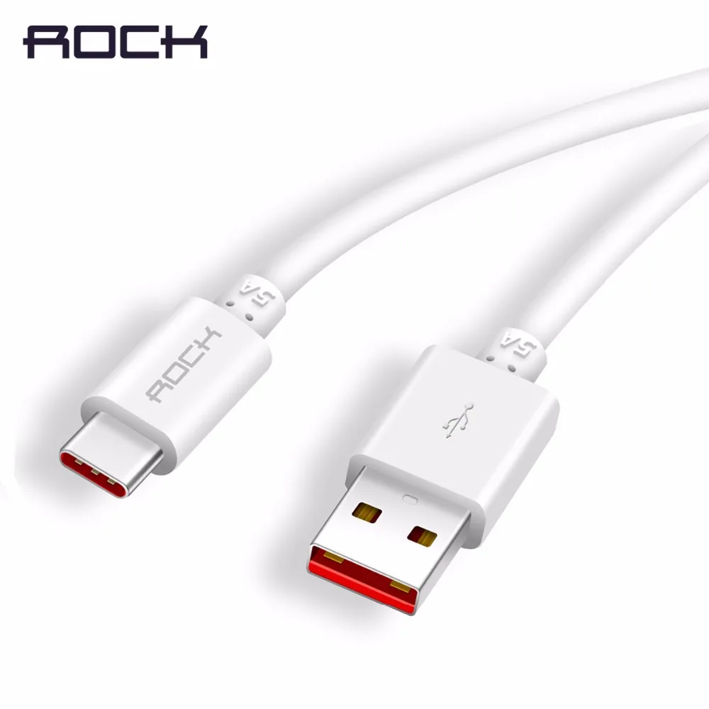 Рок 5A Тип usb-C кабель usb C большой выходной ток Quick Charge USB-C для Xiaomi OnePlus Galaxy S8 |