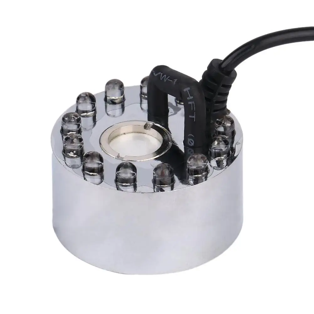 Зонд блестящий новый 12 LED красочный свет ультразвуковой туман производитель Fogger