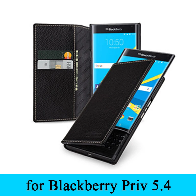 Премиум чехол-кошелек для телефона BlackBerry Priv чехол высшего класса натуральная
