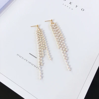 Серьги brinco свадебное слово любовь корейский жемчуг длинные серьги