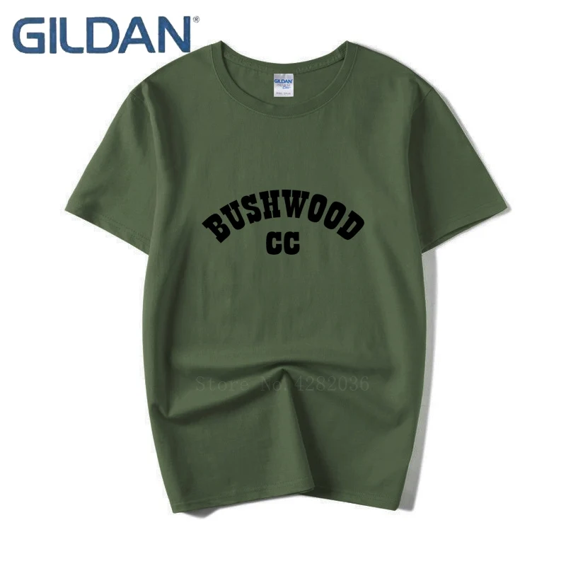 Bushwood Country Club животного мужские черные футболки без пряжки футболка с коротким