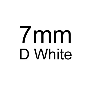 7mm-D white D-J цвет 7 мм белый муассаниты камень свободные муассаниты 3,0 карат для обручального кольца - Цвет: 7mm-D white