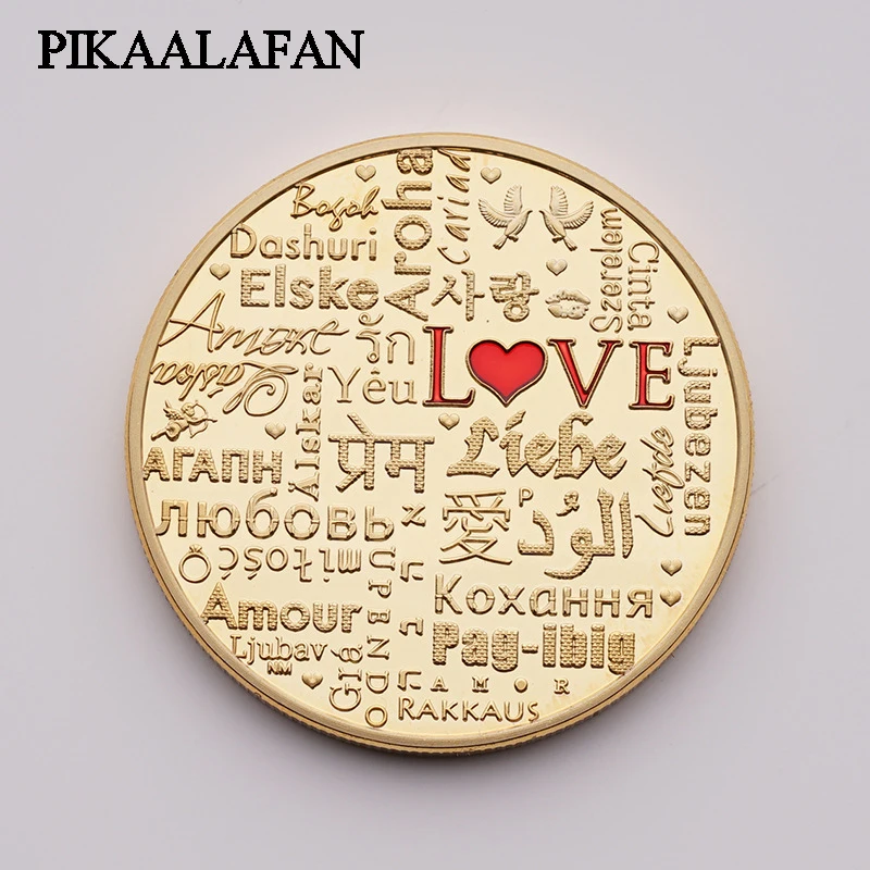 PIKAALAFAN памятные монеты темперамент и интерес настроения любовь золотых