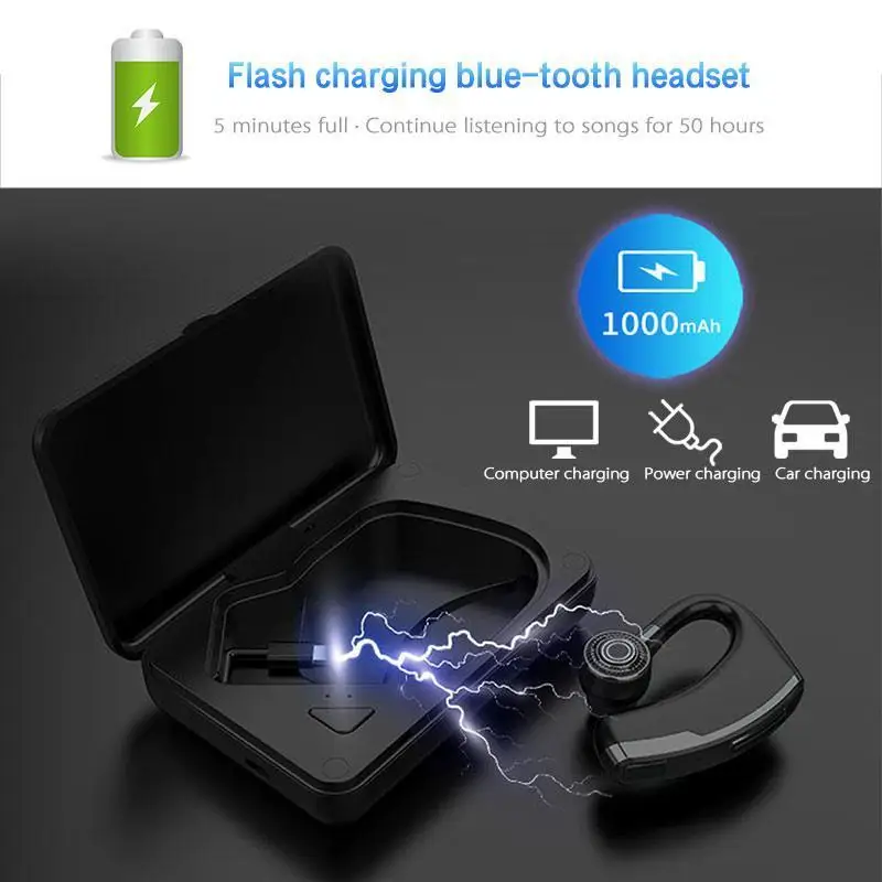 FERSHA Business Wireless Headset Driving headphones Wireless Bluetooth earphone Gaming Headset for Huawei / Samsung / iphone /LG