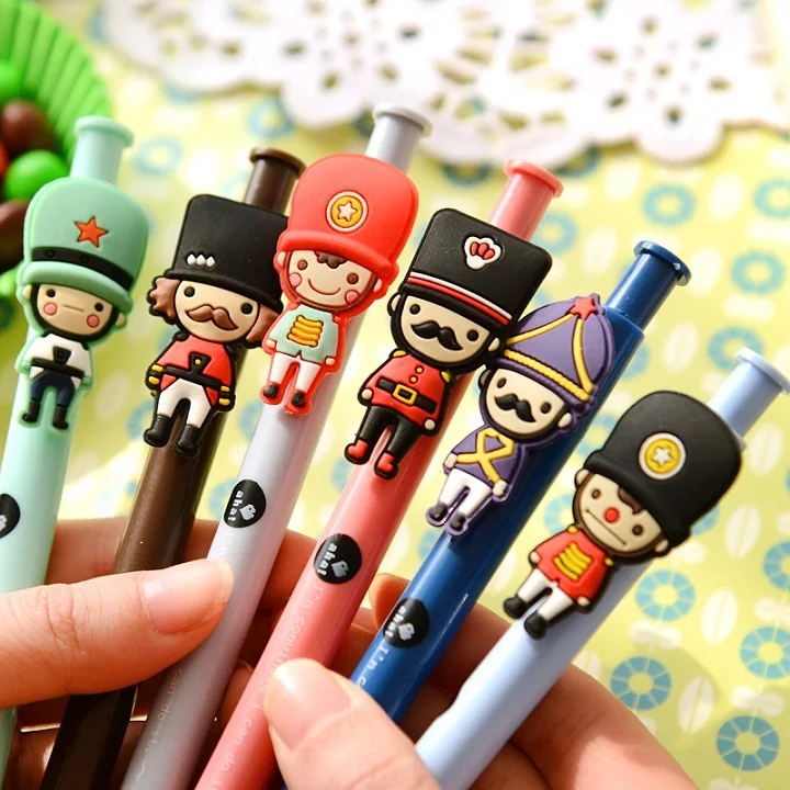 Гелевая ручка Kawaii London Soldier 6 шт. цвет в ассортименте|gift mice|gift set pengift video |