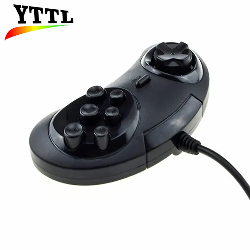 Новый Классический Проводной USB игровой контроллер с 6 кнопками джойстик для SEGA