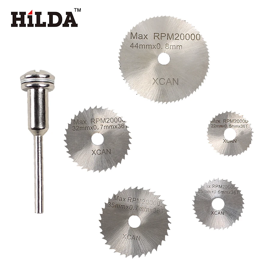 HILDA 6 шт. Мини HSS циркулярная пила режущее дисковое лезвие алмазный диск