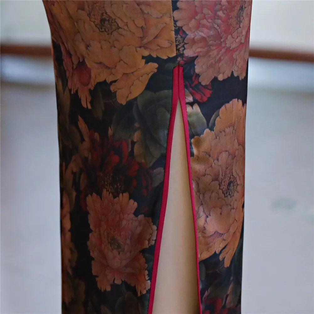Shanghai Story Chinese Qipao dresses Cheong-sam Long Oriental Dress retro dress for Women | Женская одежда