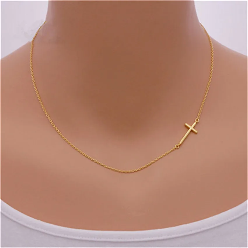 Золотая Цепь Ювелирных Изделий Вокруг Шеи Final Fantasy Женщины Collares Mujer Kors Крест