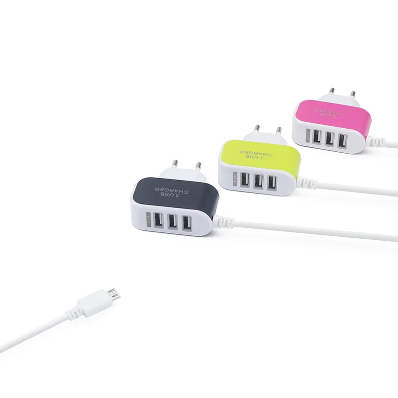 AC Charger Adapter 3.1A USB Port Wall Charging For Home Travel Android Mobile Phone Dropshipping | Мобильные телефоны и