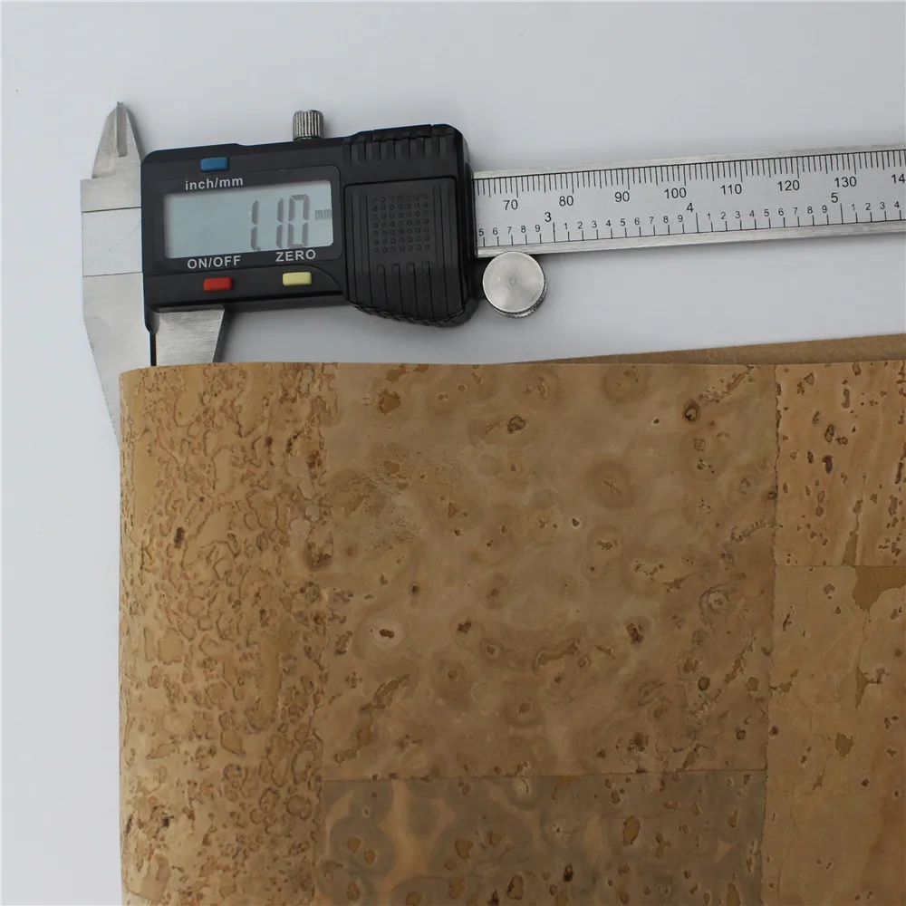 PORTUGAL cork fabric 68*50cm/26.7*19.6inch original natural color Cork leather Vegan waterproof ABRASION resistance COF-093 | Украшения и
