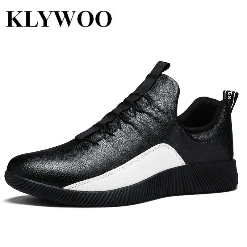 KLYWOO/Летняя дышащая кожаная обувь Мужская для отдыха мужская повседневная мягкие