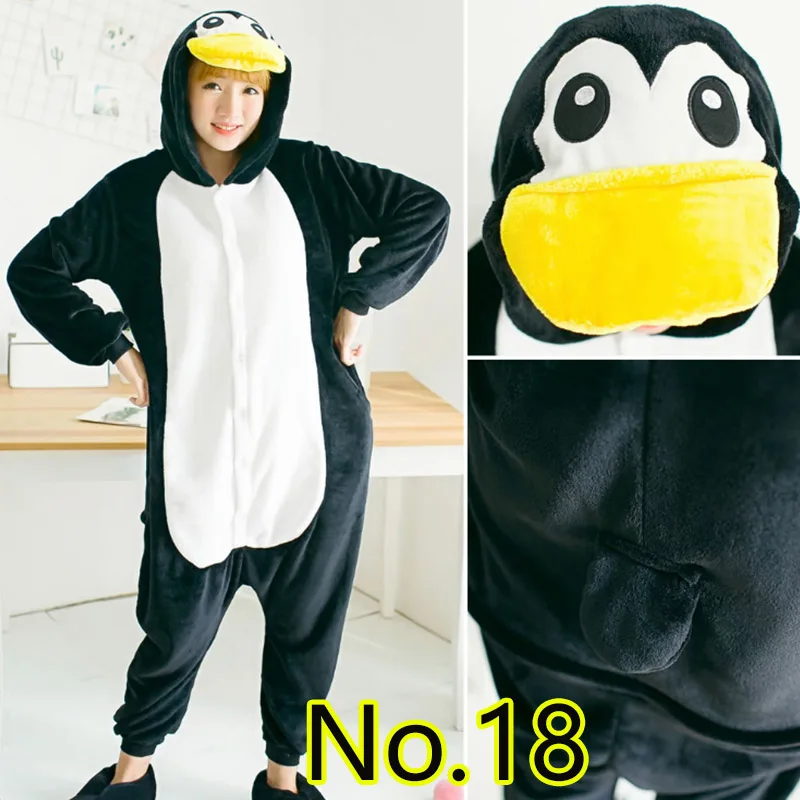 Penguin Костюм для сна; пижамы большого размера дома Adulto одежда Пижама Kigurumi Для женщин набор Костюмы для костюмированной вечеринки Для мужчин - Цвет: Penguin