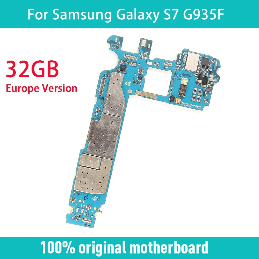 Оригинальная разблокированная материнская плата для Samsung Galaxy S7 Edge G935F с полным