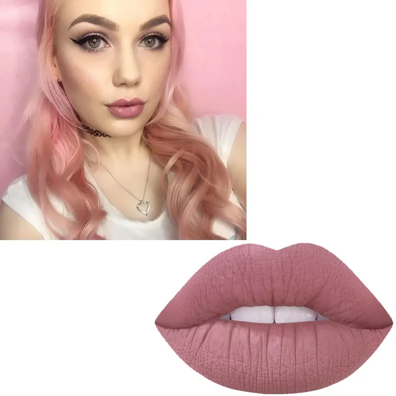 Матовая долговечная водостойкая помада кирпичная красная для макияжа губная