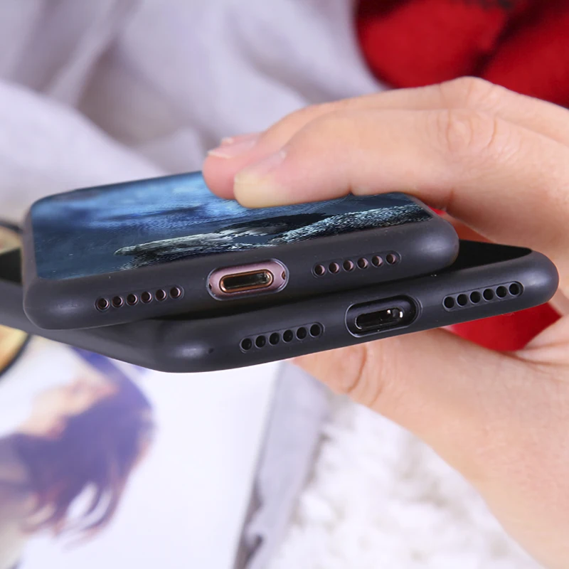 Game of Thrones Phone Case for iPhone 6 6s 7 8 Plus X XR XS Max Soft Shockproof Silicone Cover Jon Snow Dany Luxury |