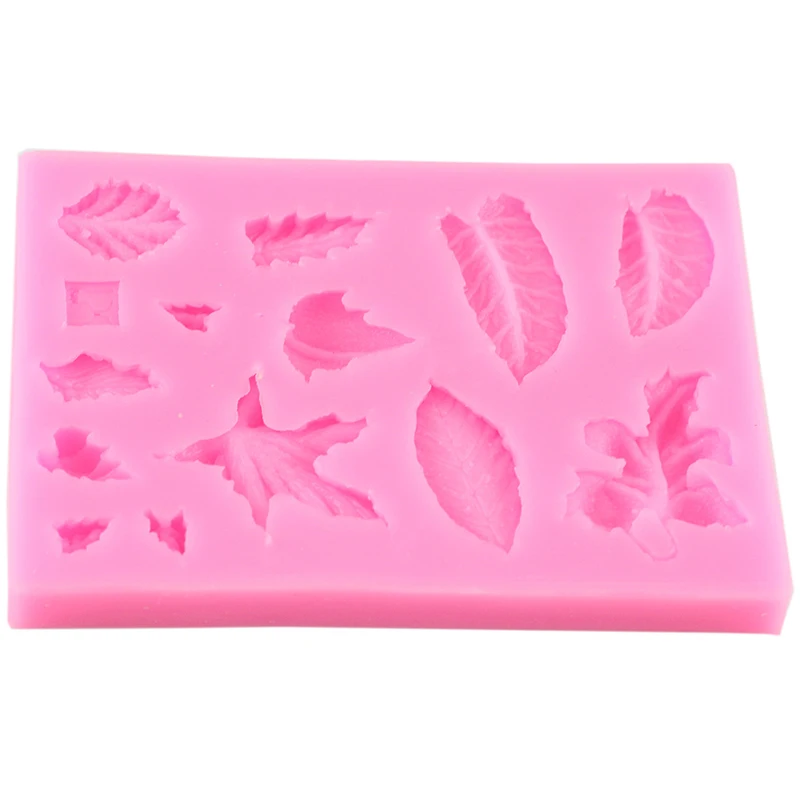 Силиконовые формы для торта DINIWELL в форме листьев 3D шоколадного печенья