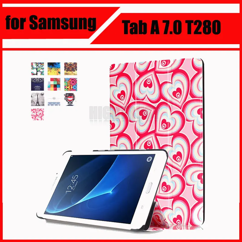 Чехол из искусственной кожи для Samsung Galaxy Tab A 7 0 SM T280 T285 &quot чехлы планшетов + защита
