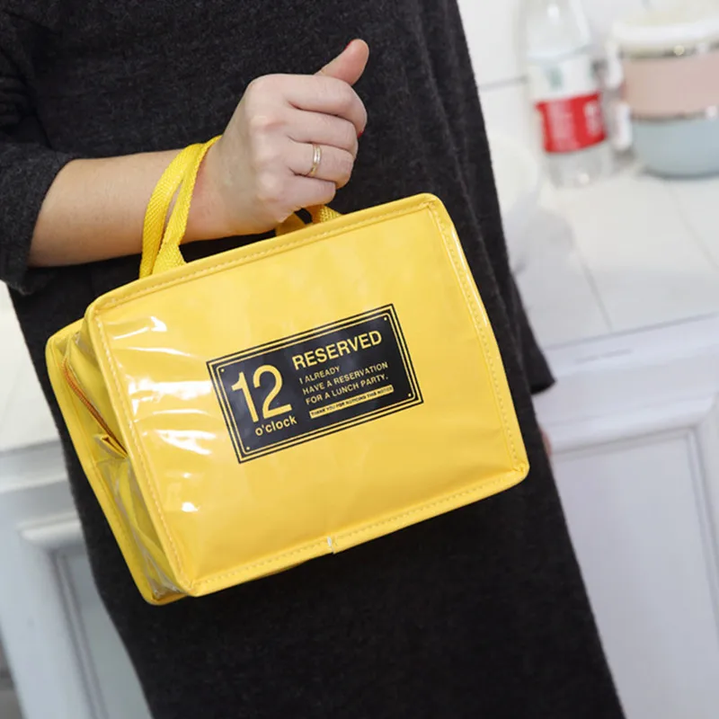 Пакет для обеда из искусственной кожи термо пакет женщин детские сумки сумка