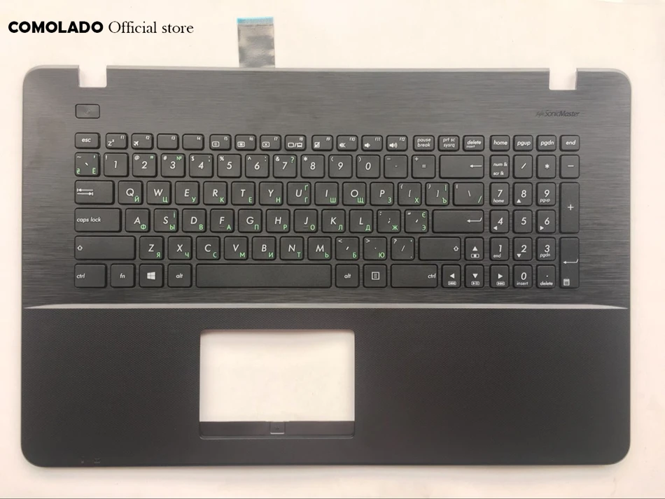 RU Русская клавиатура для Asus X751 X751LK X751LKB X751LN X751LNB с черной подставкой клавиатуры