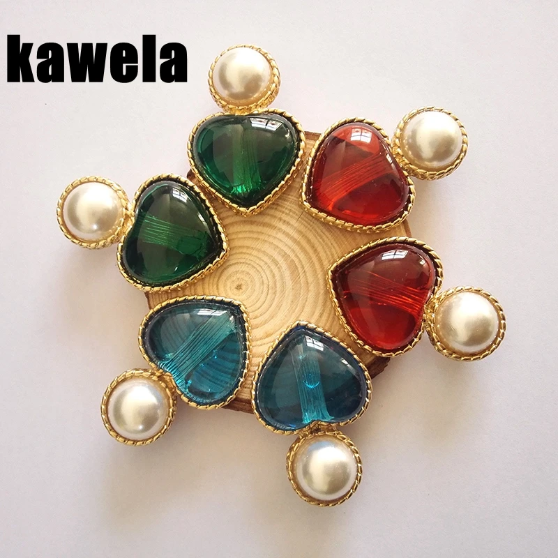 

New Fashion Design Heart Pearl Elegant Earrings Clip Brincos