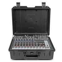 high quality portable 10 12 channel mixer suitcase integrated karaoke outdoor console with amplifier microphone mixer system