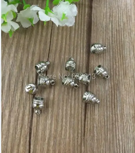 

Free ship! 300pcss/lot Flat Ball glass vial pendant (glass vial&metal cap&white rubber Plug), glass pendant , glass bottle